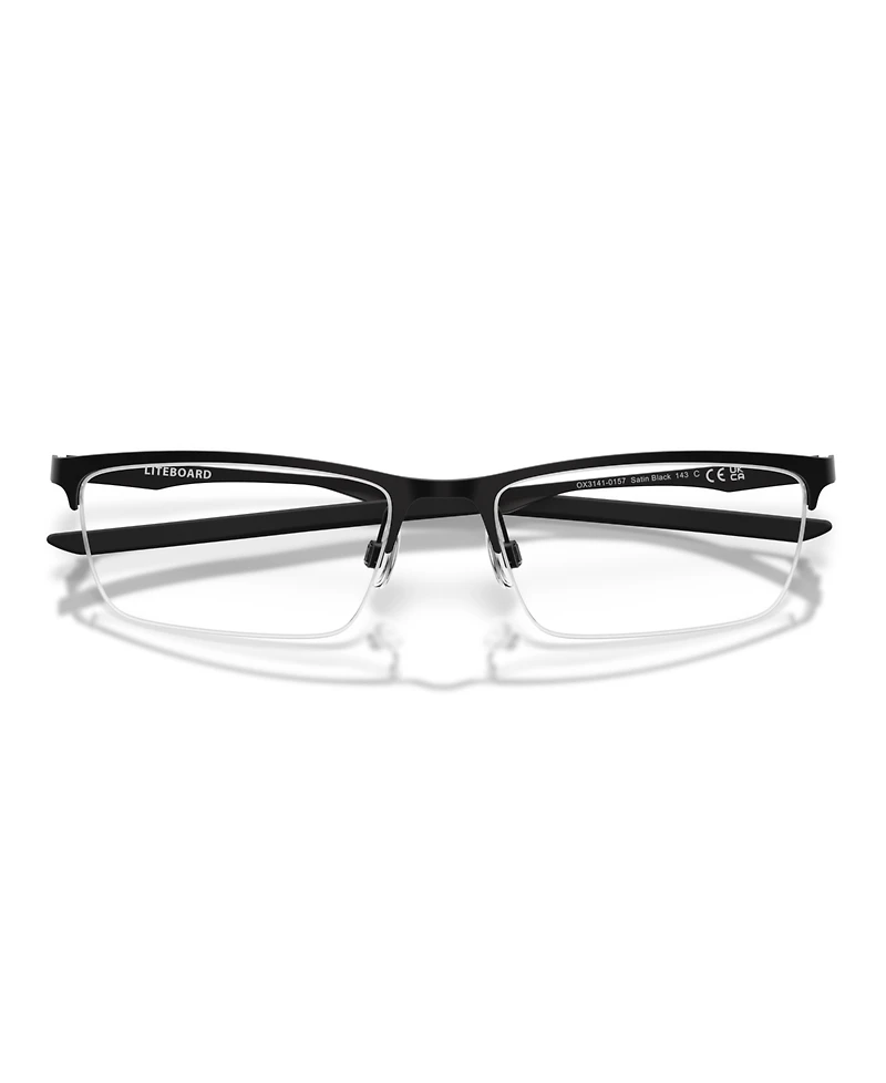 Oakley Unisex Rectangle Eyeglasses, OX3141