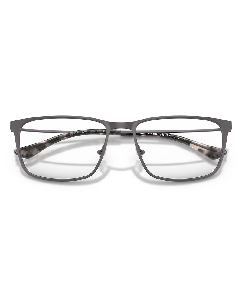 B by Brooks Brothers Men's Rectangle Eyeglasses, BB1127