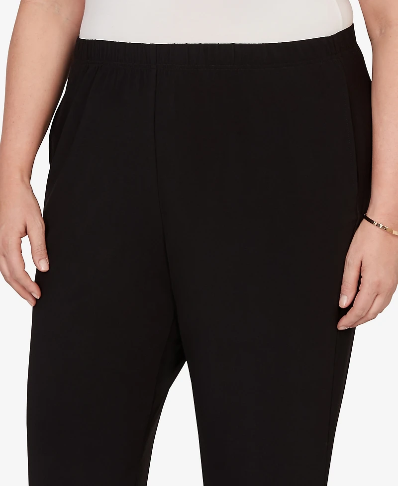 Alfred Dunner Plus Soft Crepe Pull-On Pants