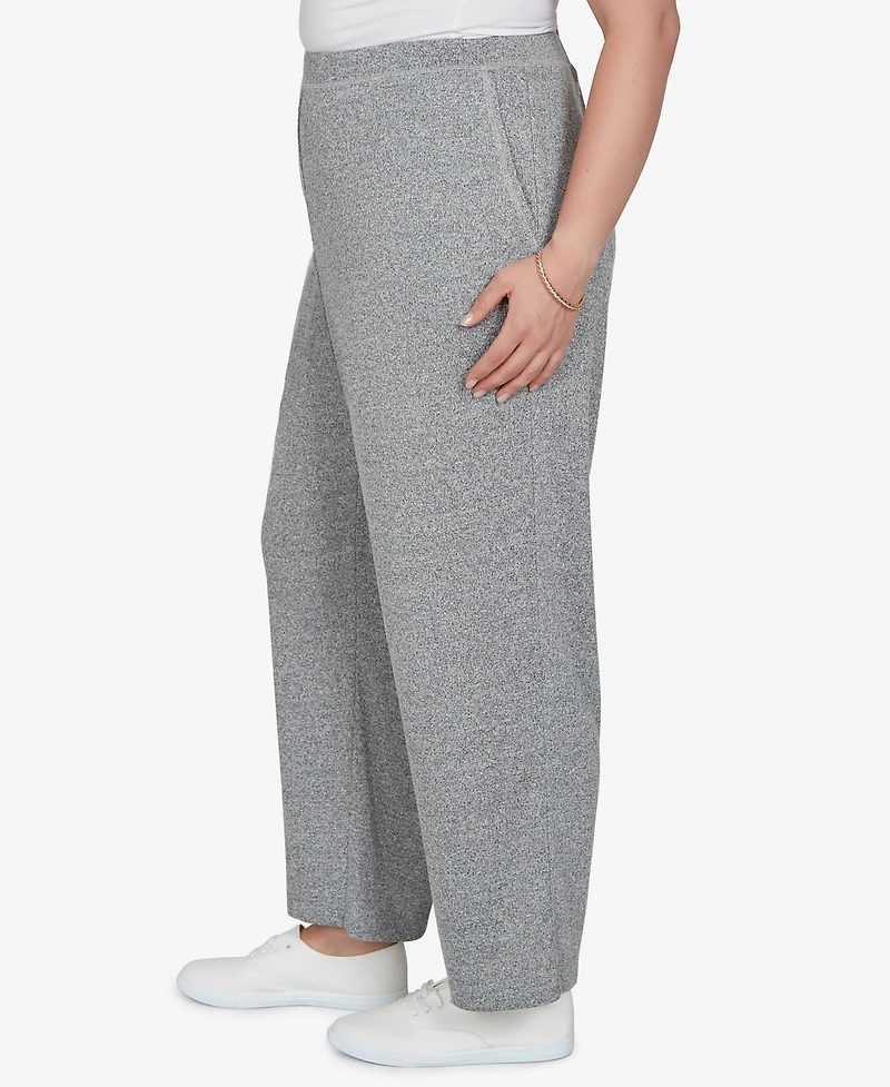 Alfred Dunner Plus Brushed Heather Pull-On Pants