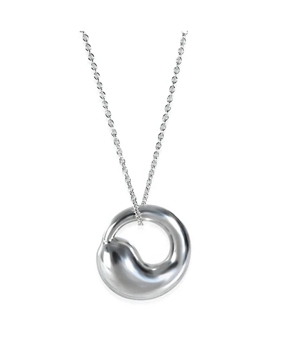 Pre-Owned Tiffany & Co Sterling Silver Elsa Peretti Eternal Circle Pendant