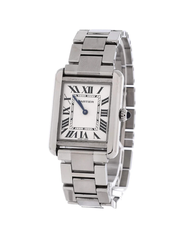 Pre-Owned Cartier Tank Solo Quartz Watch in Stainless Steel 24mm