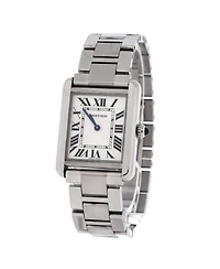 Pre-Owned Cartier Tank Solo Quartz Watch in Stainless Steel 24mm