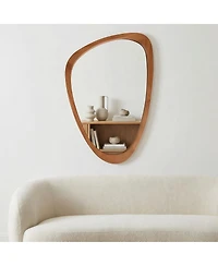 Laoties 24" x 36" Modern Irregular Shape Wall Mirror, Decorative Accent Mirror for Home, Bathroom, Bedroom