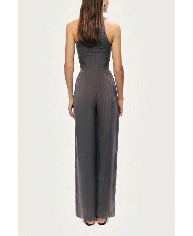 Nocturne Women's Metal Belt Detail Jumpsuit