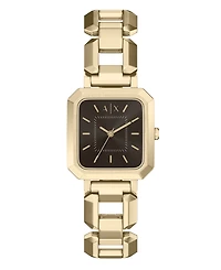 Armani Exchange Women's Na Quartz Gold Stainless Steel Watch 27mm