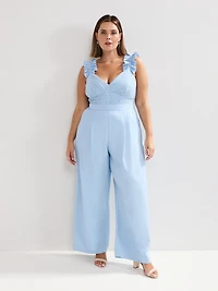 Phase Eight Women's Moira Ruffle Sleeve Jumpsuit
