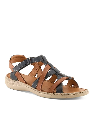 Spring Step Women's Nyxelle Gladiator Sandal with Leather Upper