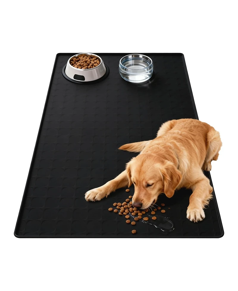 Aronkl Extra Large Food Grade Silicone Pet Mat Waterproof Non-Slip Washable Multi Use