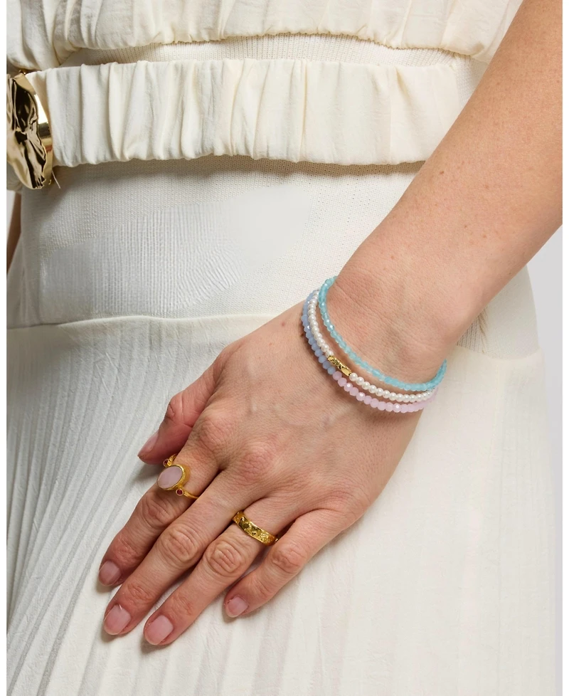 Ottoman Hands Waterproof Layered Beaded Bracelet