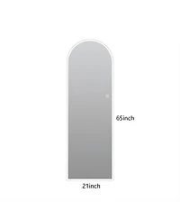 Laoties 65" x 21" Arched Led Full Length Wall Mirror, Vanity Mirror with Lights