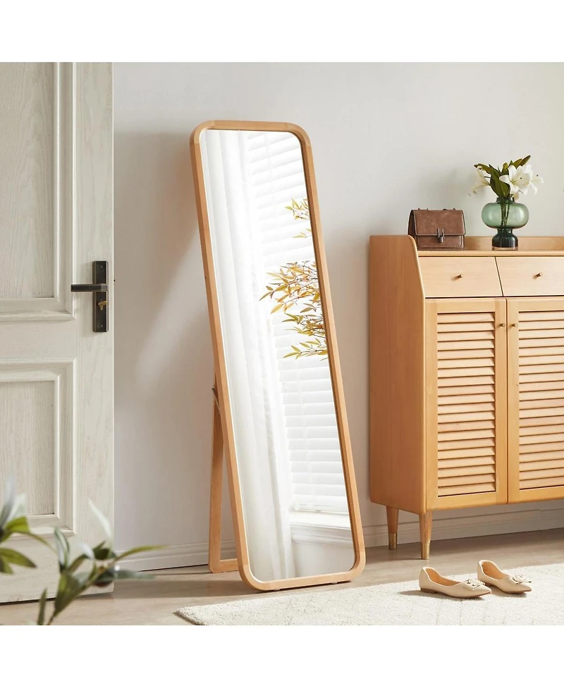 Laoties Modern Full Length Floor Mirror with Stand for Bedroom, Living Room and Dressing