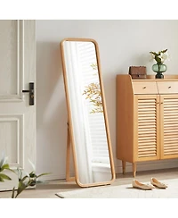 Laoties Modern Full Length Floor Mirror with Stand for Bedroom, Living Room and Dressing
