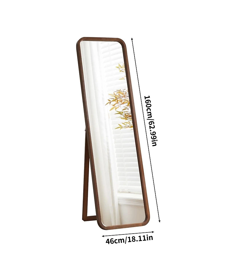 Laoties Modern Full Length Floor Mirror with Stand for Bedroom, Living Room and Dressing Room