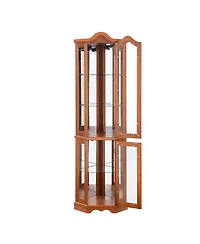 Boyel Living Freestanding Buffet with Hutch, Tall Kitchen Pantry Cabinet with 4 Drawers, Door Shelves and Pull-out Trays for Dining room, Living Room