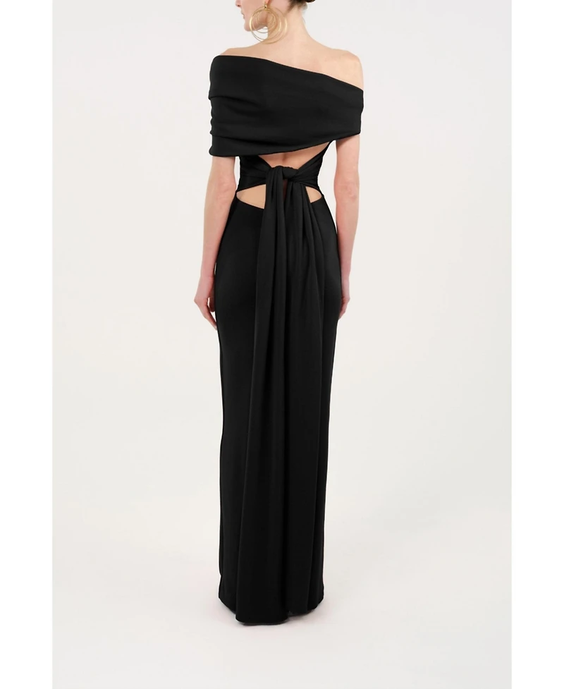 Nocturne Women's Asymmetric Strapless Maxi Dress