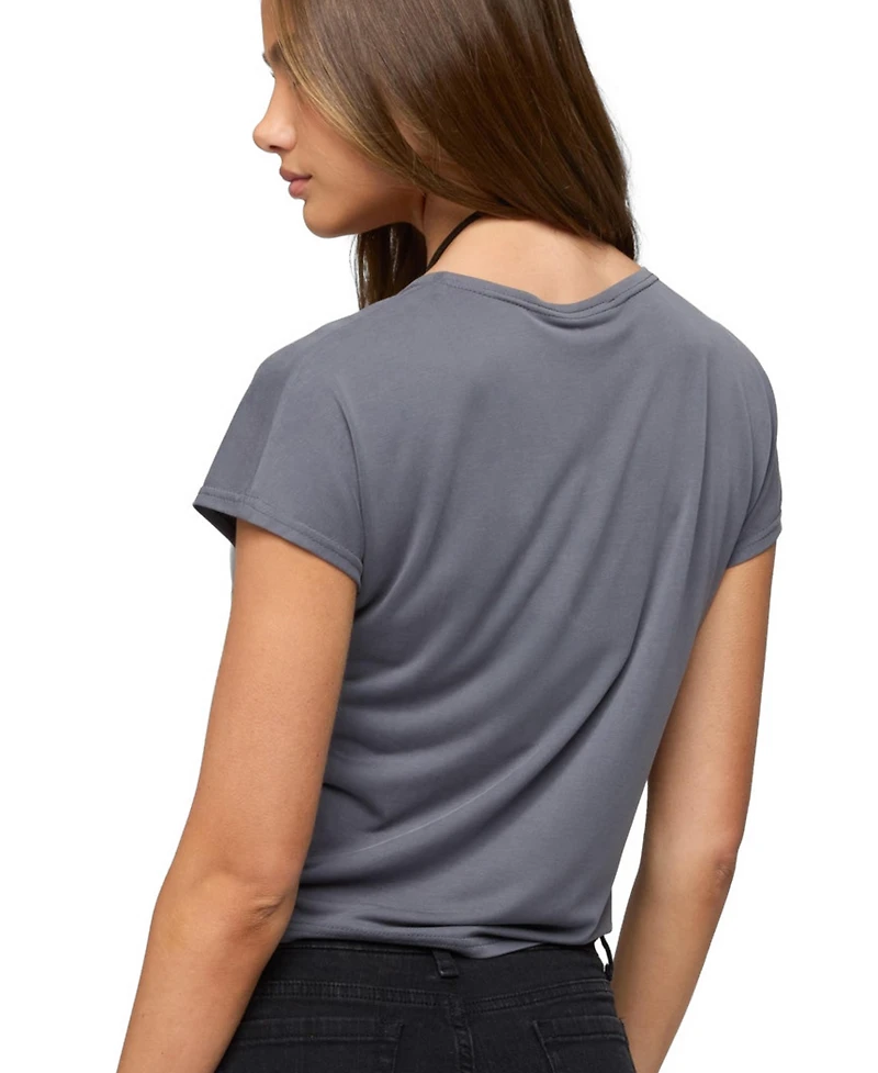 Edikted Women's Marisse Tie Front Top