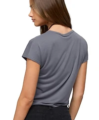 Edikted Women's Marisse Tie Front Top