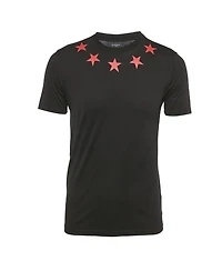 Pre-Owned Givenchy Men's Stars Print Jersey Crew Neck T-Shirt