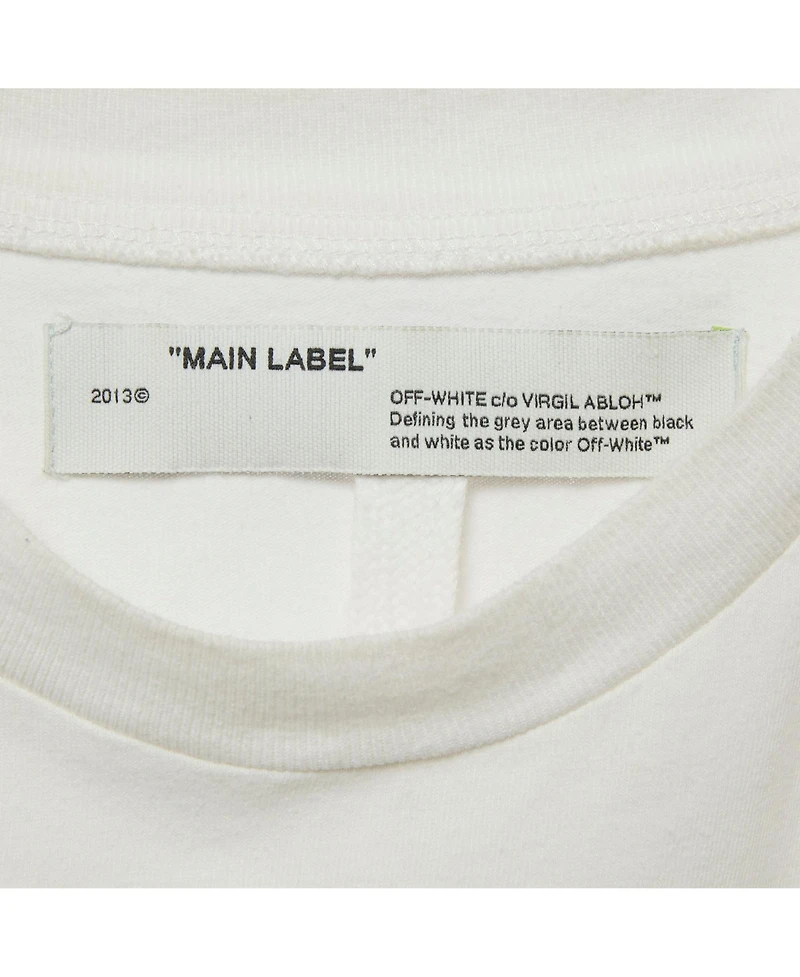 Pre-Owned Off-White Men's Logo Print Cotton Crew Neck T-Shirt