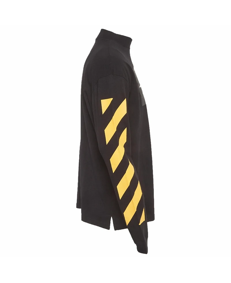 Pre-Owned Off-White Men's Caravaggio Painting Cotton Mock Neck Long Sleeve T-Shirt