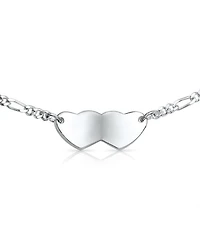 Bling Jewelry Dainty Heart Medical Identification Blank Id Bracelet .925 Sterling Silver Small Wrist