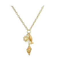 Satya Jewelry Healing Light Ocean Charm Necklace