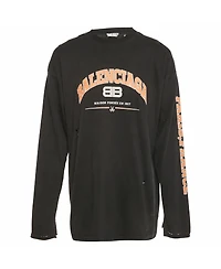 Pre-Owned Balenciaga Men's Logo Print Distressed Cotton Oversized T-Shirt