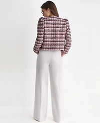 Bcbg Suits Novelty Open Front Blazer Suit