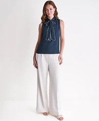 Bcbg Women's Sleeveless Tie-Neck Top