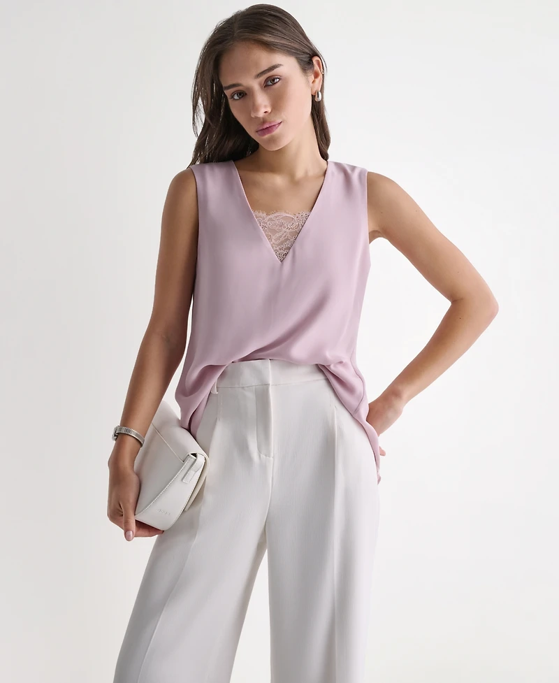 Bcbg Women's Sleeveless V-Neck Blouse