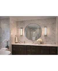 Midola 18-Inches Brushed Nickel Integrated Led Modern/Contemporary Bathroom Vanity Light Bar
