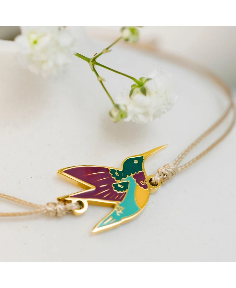 Mantra Hummingbird Be Present Bracelet