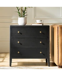 Hulala Home Vettorello Modern 28"W 3-Drawer Solid End Table with Integrated Power Station