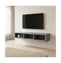 Martin Furniture Wallmounts Wall Mounted Tv Console 60-inch