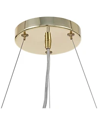 Possini Euro Design Descanso Gold and Ceramic -Light Chandelier