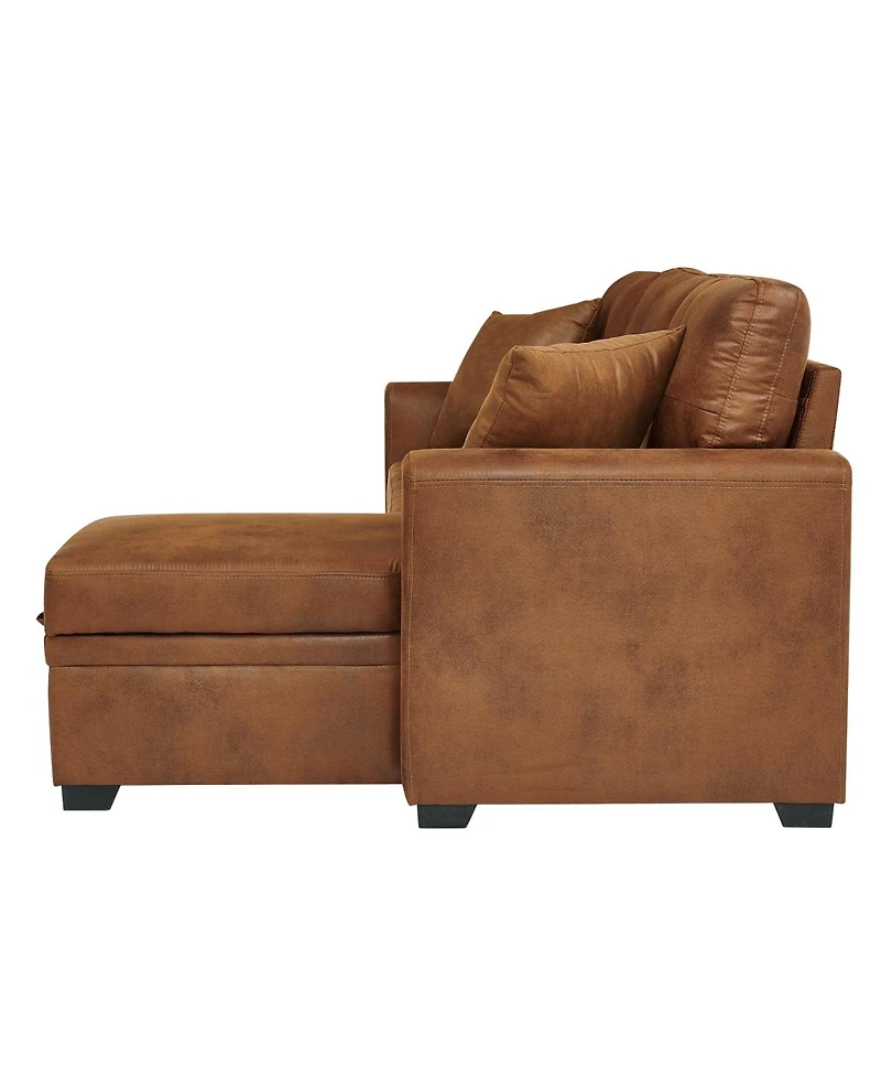 Streamdale Furniture Reversible Sectional Sleeper Sofa with Storage