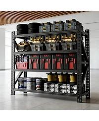 Streamdale Furniture Heavy Duty 4-Shelf Adjustable Metal Garage Storage Unit