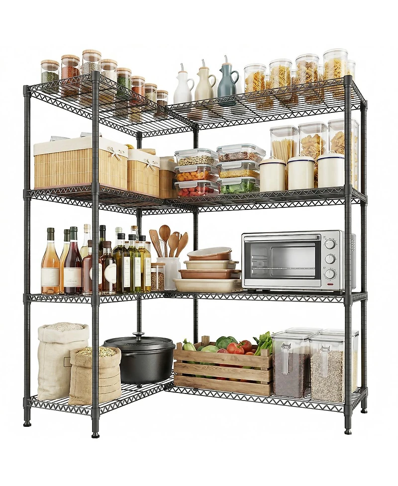 Streamdale Furniture 4-Tier Heavy Duty Metal Storage Shelving Unit
