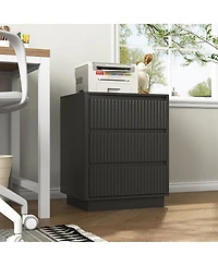 Streamdale Furniture (Set of 2) End Table with Usb C Charging Station and 3 Drawers