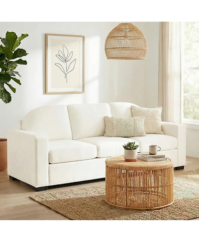 Streamdale Furniture Modern 3-Seater Curved Backrest Sofa