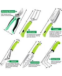 Xdovet Garden Tools Set Aluminum Hand Tools Bag Gloves Sprayer Gifts