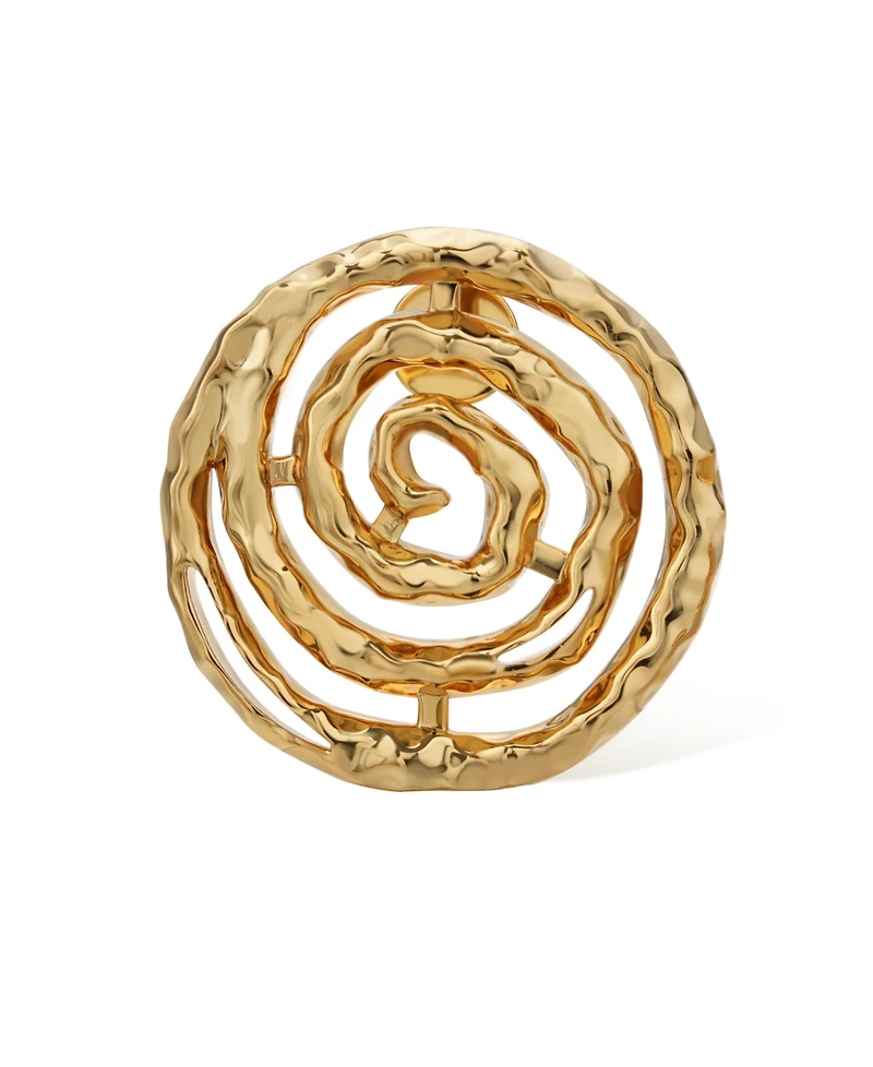 Retro Chic Eternal Spiral Round Earrings
