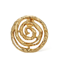 Retro Chic Eternal Spiral Round Earrings