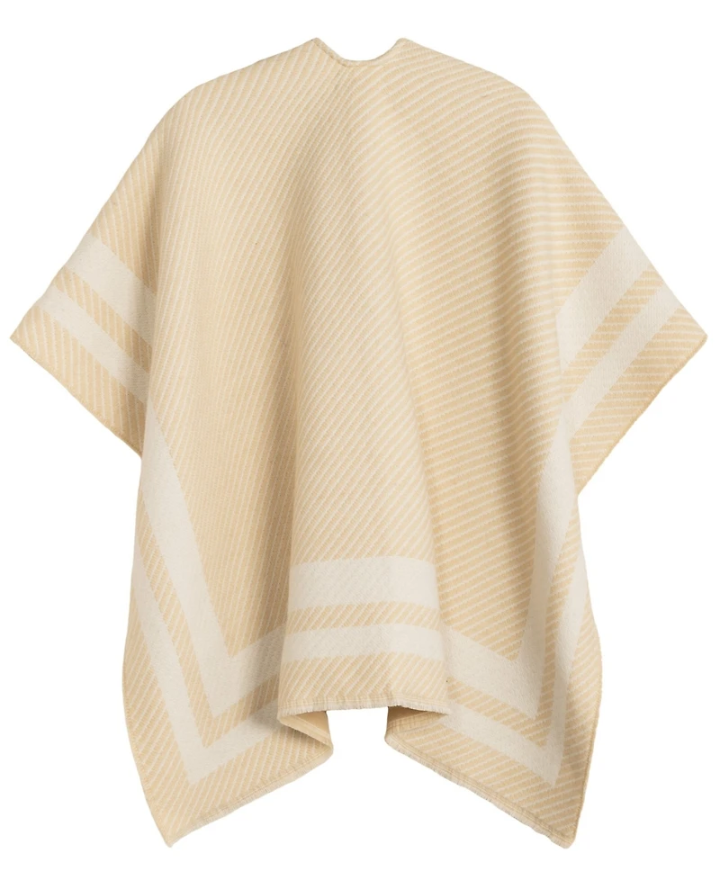 Lauren Ralph Lauren Woven Twill-Border Ruana