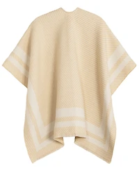 Lauren Ralph Lauren Woven Twill-Border Ruana