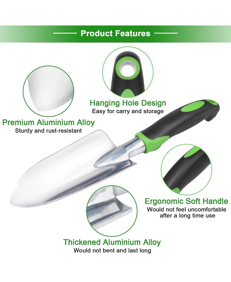 Xdovet Garden Tools Set Heavy Duty Aluminum Alloy Non-slip Handle