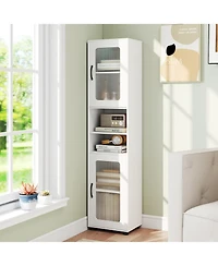 Volenca Tall 67-in Bathroom Storage Cabinet Freestanding Organizer