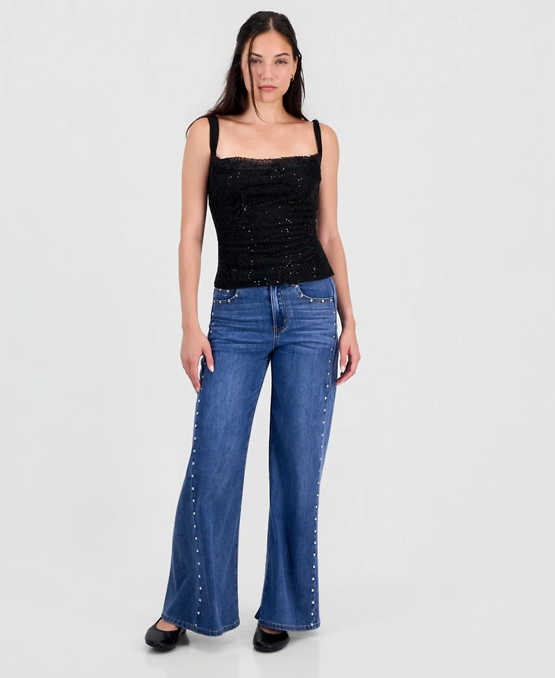 Fvr Drm Juniors' Beaded Tank Top