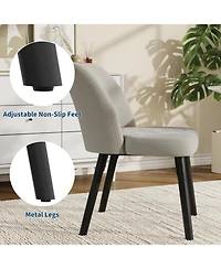 gaomon Velvet Dining Chairs Set of 4, Modern Side Chairs for Kitchen Dining Table